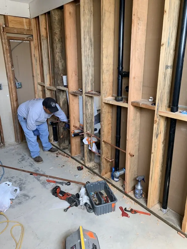 Commercial rough-in plumbing for Gas Line Repair in Cartin